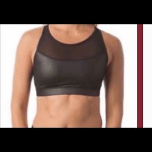 90’ degrees black mesh sports bra